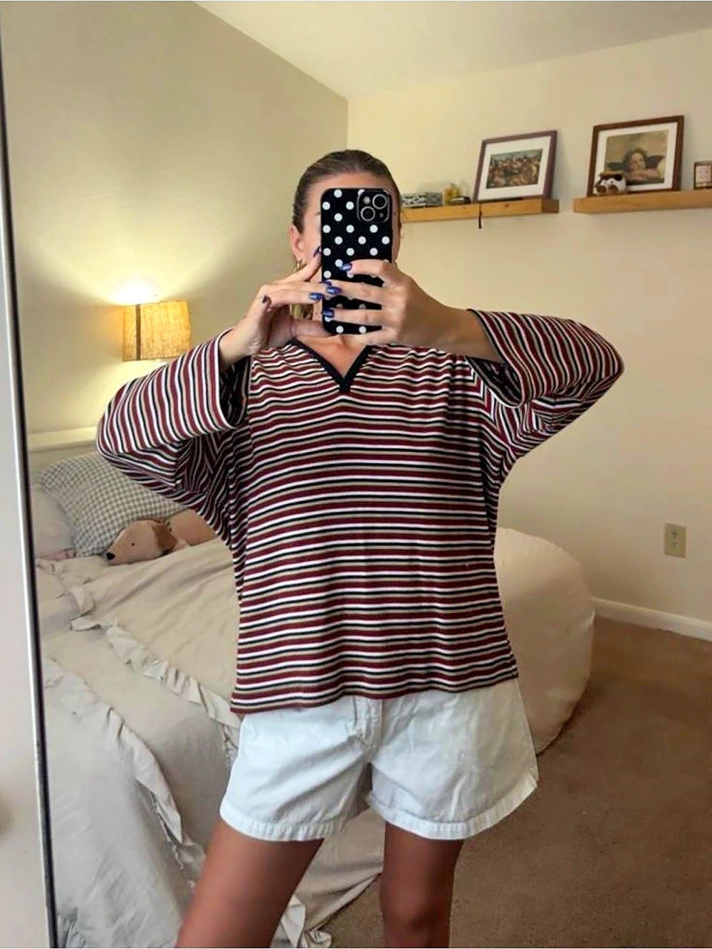 Vintage 1990s Striped Long Sleeve Top